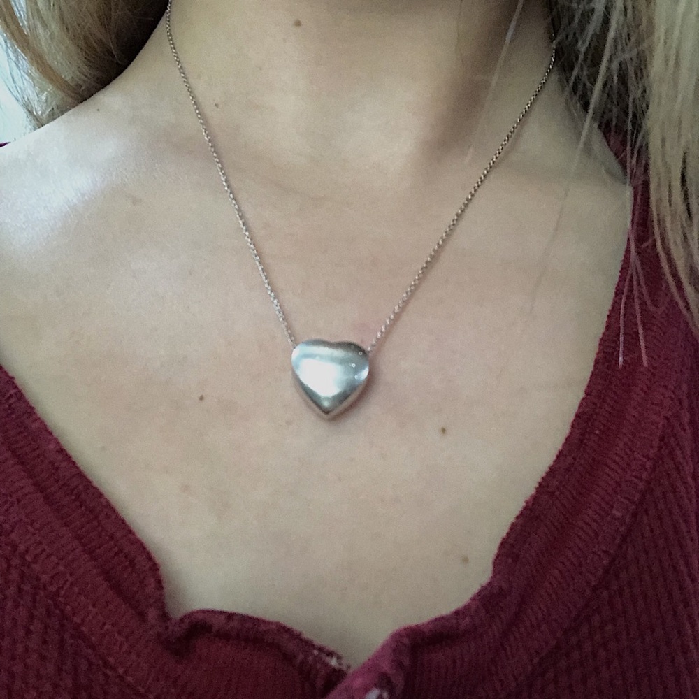 sterling silver heart necklace